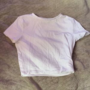 cropped white tshirt
